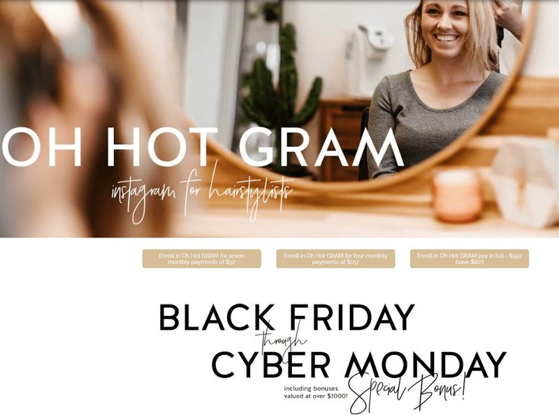 oh-hot-gram-landing-page-cyber-monday