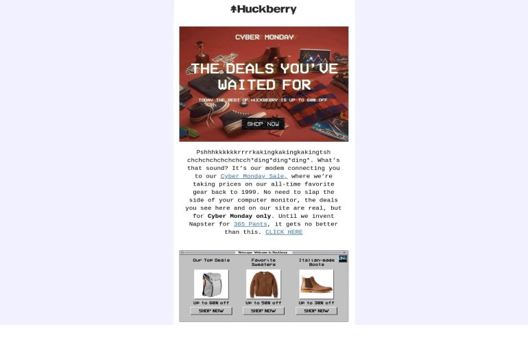 huckberry-cyber-monday-email-campaign-example
