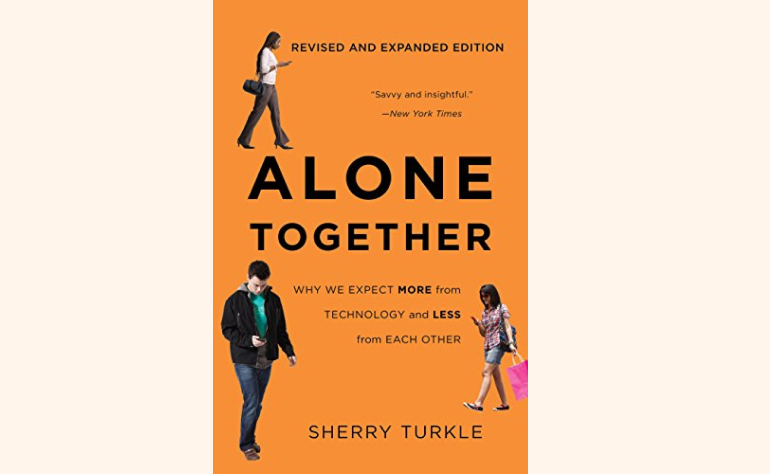 a book cover of alone together
